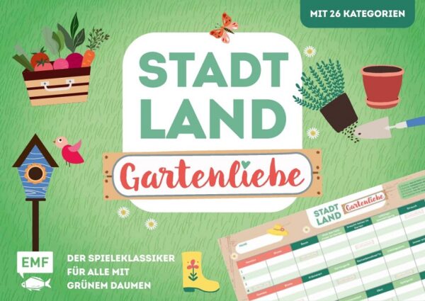 Stadt, Land, Gartenliebe - Der Spielklassiker für alle mit grünem Daumen