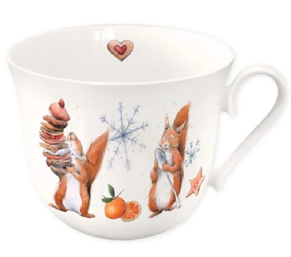 Tasse "Weihnachten mit Eichhörnchen"