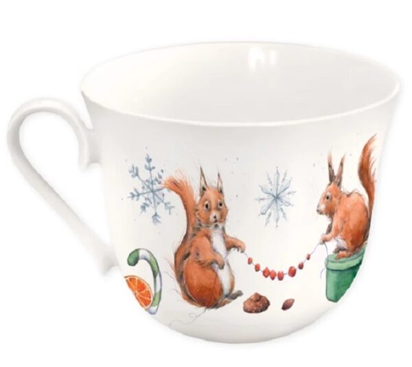 Tasse "Weihnachten mit Eichhörnchen" – Bild 2
