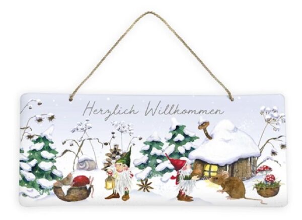 Blechschild "Winterwichtel"